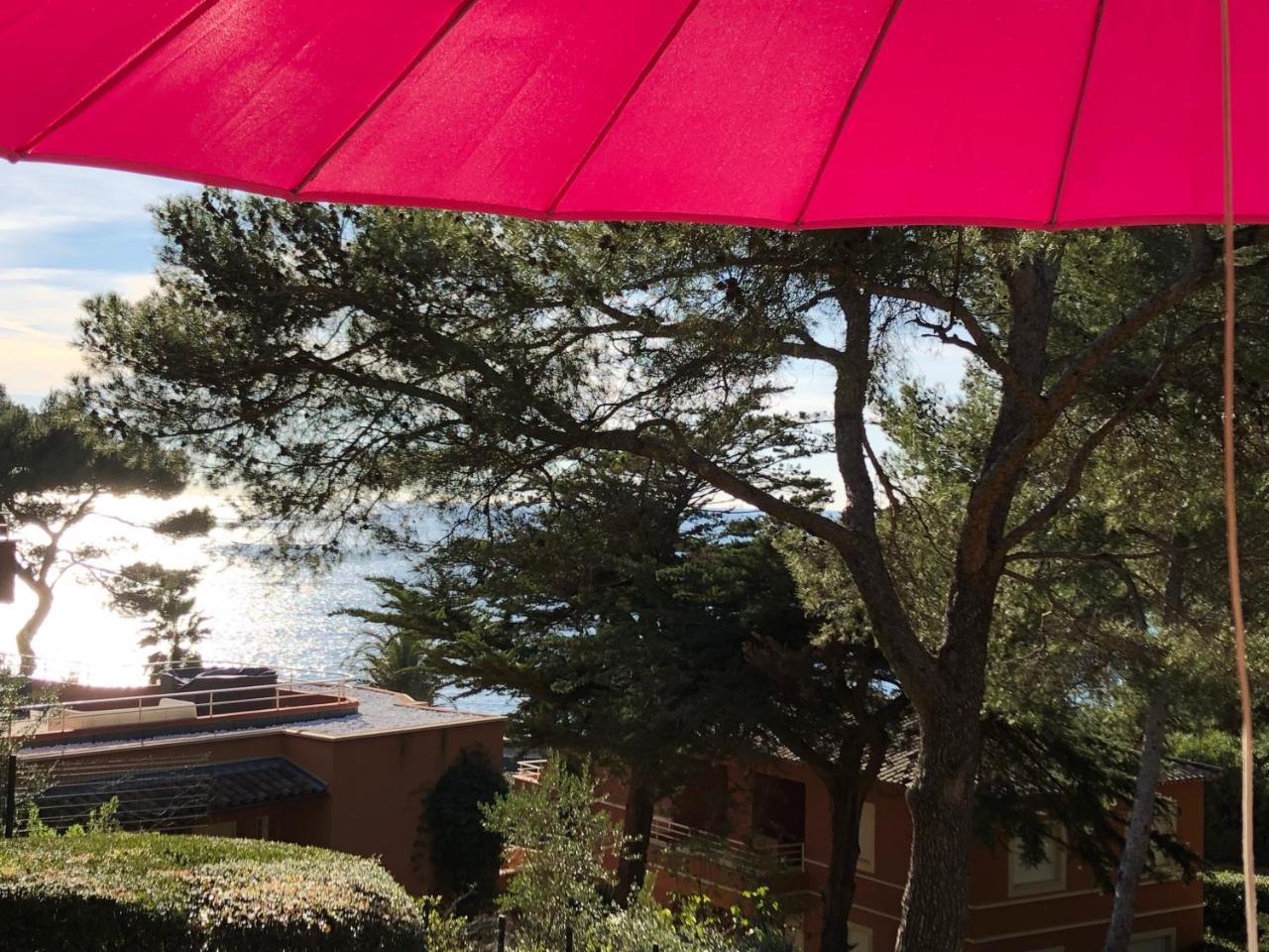 50m Plage T2 Grande Terrasse Vue Mer Climatisé Piscine Chauffée, Parking clos gratuit Sanary-sur-Mer Esterno foto