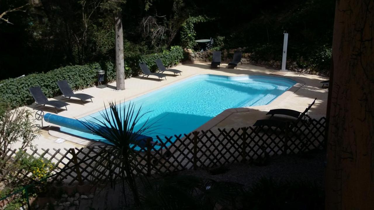 50m Plage T2 Grande Terrasse Vue Mer Climatisé Piscine Chauffée, Parking clos gratuit Sanary-sur-Mer Esterno foto